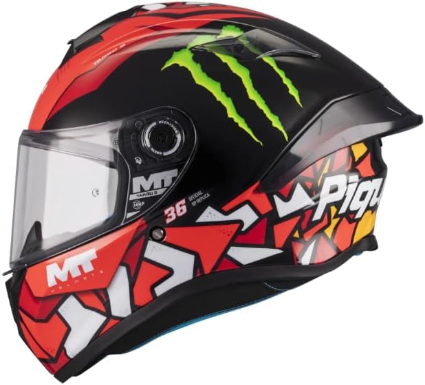 Casco integral MT Helmets Targo con homologación 22.06 y diseño deportivo Monster para moto