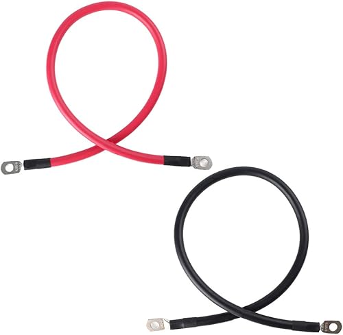 Miniatura 8 de LotFancy - Juego de cables de batería OFC, inversores de corriente, para automóvil, barcos, casa rodante, motocicleta