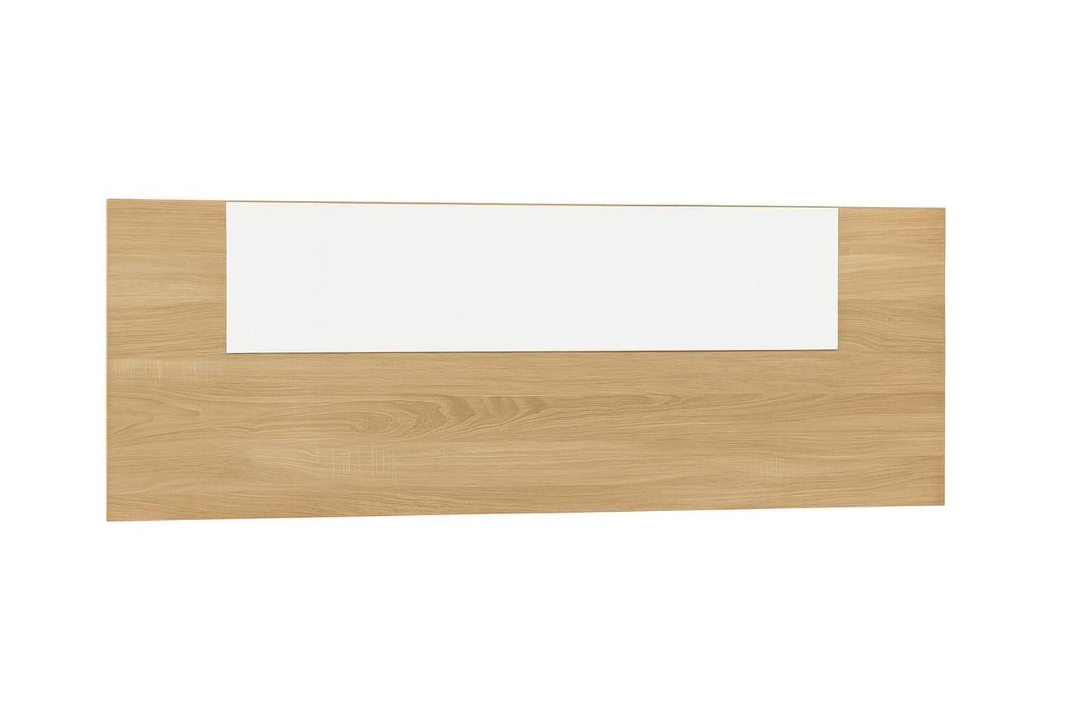 Meyvaser Cabecero Cama 150 Blanco y Cambria – Estilo Nórdico Minimalista, 160x45x1.6 cm, Cabecero de Pared para Camas 140/150/160, Fácil Montaje