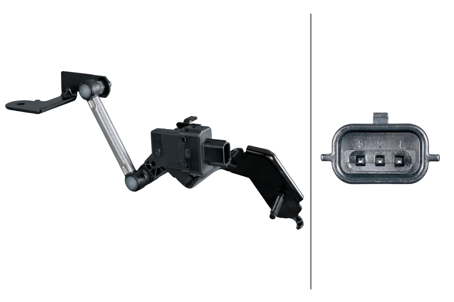 Hella 6PM 935 411-011 Sensor, Headlamp Range Adjustment - 3-Pin - with Holder