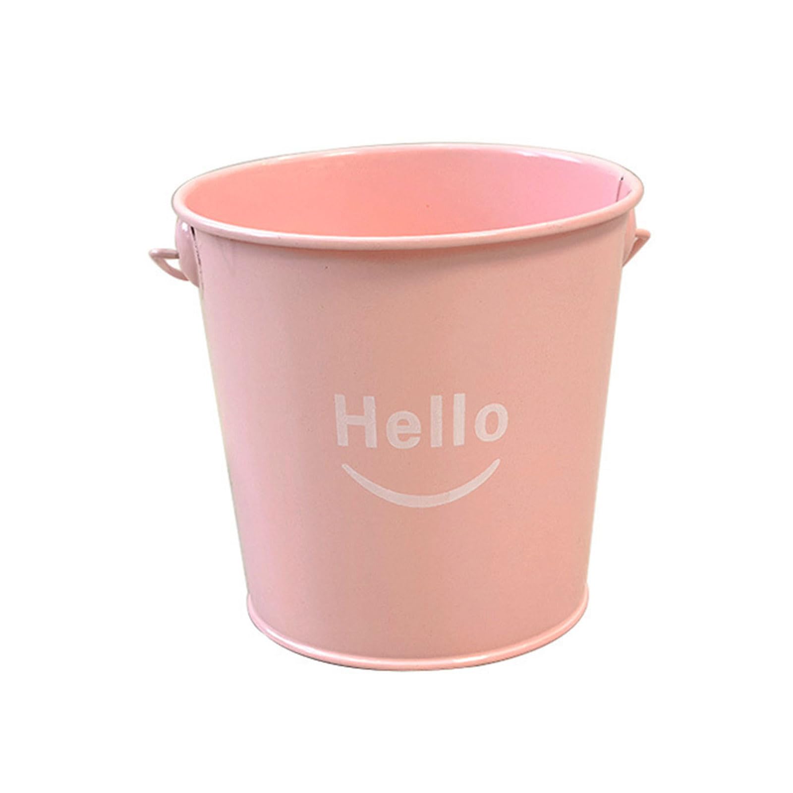 Zxfdsfdbnm Space Saving Desktop Pen Organiser Container with Handle Iron Metal Storage Bucket for Pencils Art Brush Cosmetics Tool Iron Pen Owner