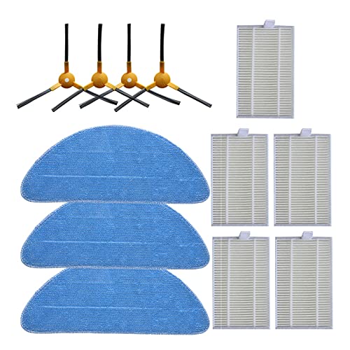 1Set Filter Side Brush Mop Cloth Cleaning Combination Kit Fit For ABIR X6 X5 X8 Robot Vacuum Cleaner Replacement Parts Vacuum cleaner parts