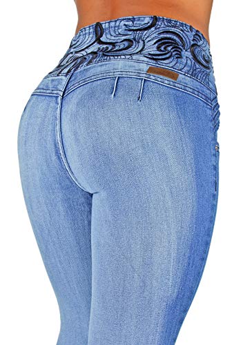 Plus/Junior Size Mid Waist Colombian Design Butt Lift Skinny Jeans2