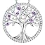 T3 June Birthstone Pearl Amethyst Necklace