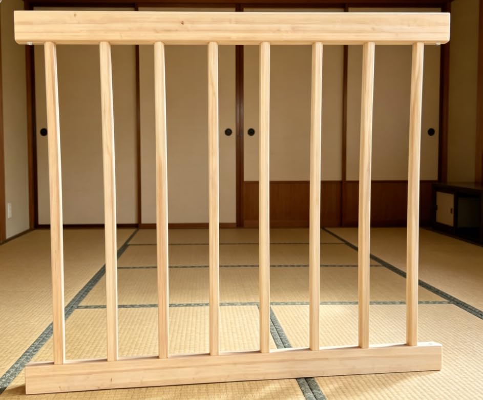 Baby Playpen, Wooden Playpen for Babies and Toddlers,Large Adjustable Wooden Baby Playard with Locking Gate, Easy to Assemble, Portable Play Pen (29.00x24.78Inch)