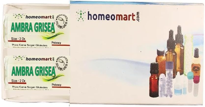 homeomart.com Ambra Grisea Homeopathy Pellets (Pills) in 1M Potency, Pack of 2