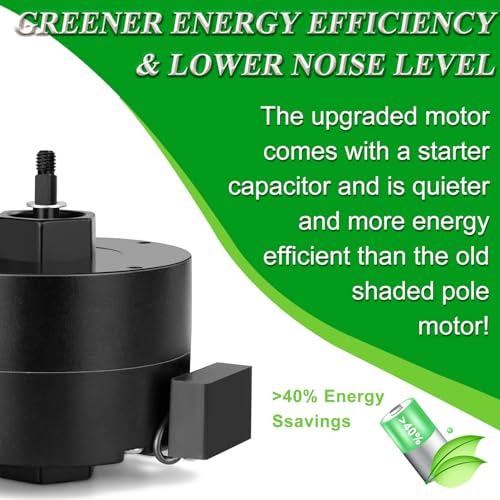 Image of HHQ Bathroom Exhaust Fan Motor & Blower Wheel Replacement for Nutone JA2C028G 8662 8662N 8831 8832 8832N 8833 8672, 23405Ser 3.3 inch Diameter Motor, 5-Year Warranty