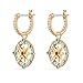 Swarovski Pendientes de Aro Ocean Adventure, Colores Claros, Baño en Oro, Amazon...
