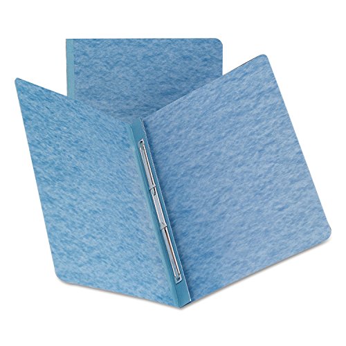 Smead 81052 Side Opening PressGuard Report Cover Prong Fastener Letter Blue