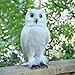 KODORIA Artificial Feathered Owl Realistic Bird Decoration Taxidermy Garden Decor - White 1