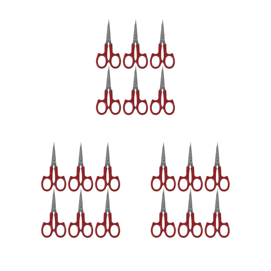 Juego de 3 tijeras de bordado, 6 unidades, punta afilada, para manualidades, punto de cruz, sastre