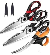 Kitchen Scissors Set 3 Pack, Kitchen Shears Heavy Duty Stainless Steel Cooking Shears and Sharp S...