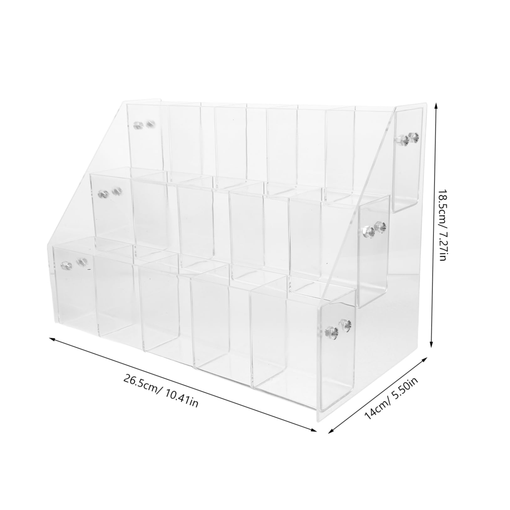 BESTYASH Portapenne in Acrilico Organizer Per Pennelli e Matite Espositore Da Scrivania Per Ufficio e Scuola Accessori Per Cancelleria