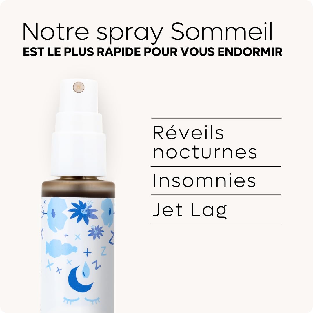 Spray Mélatonine Sommeil 1,9mg – Endormissement Rapide & Réveils Nocturnes – Passiflore & Coquelicot – Sublingual 2x Plus Rapide – Élu Meilleur Produit Pharmacie – 30 nuits