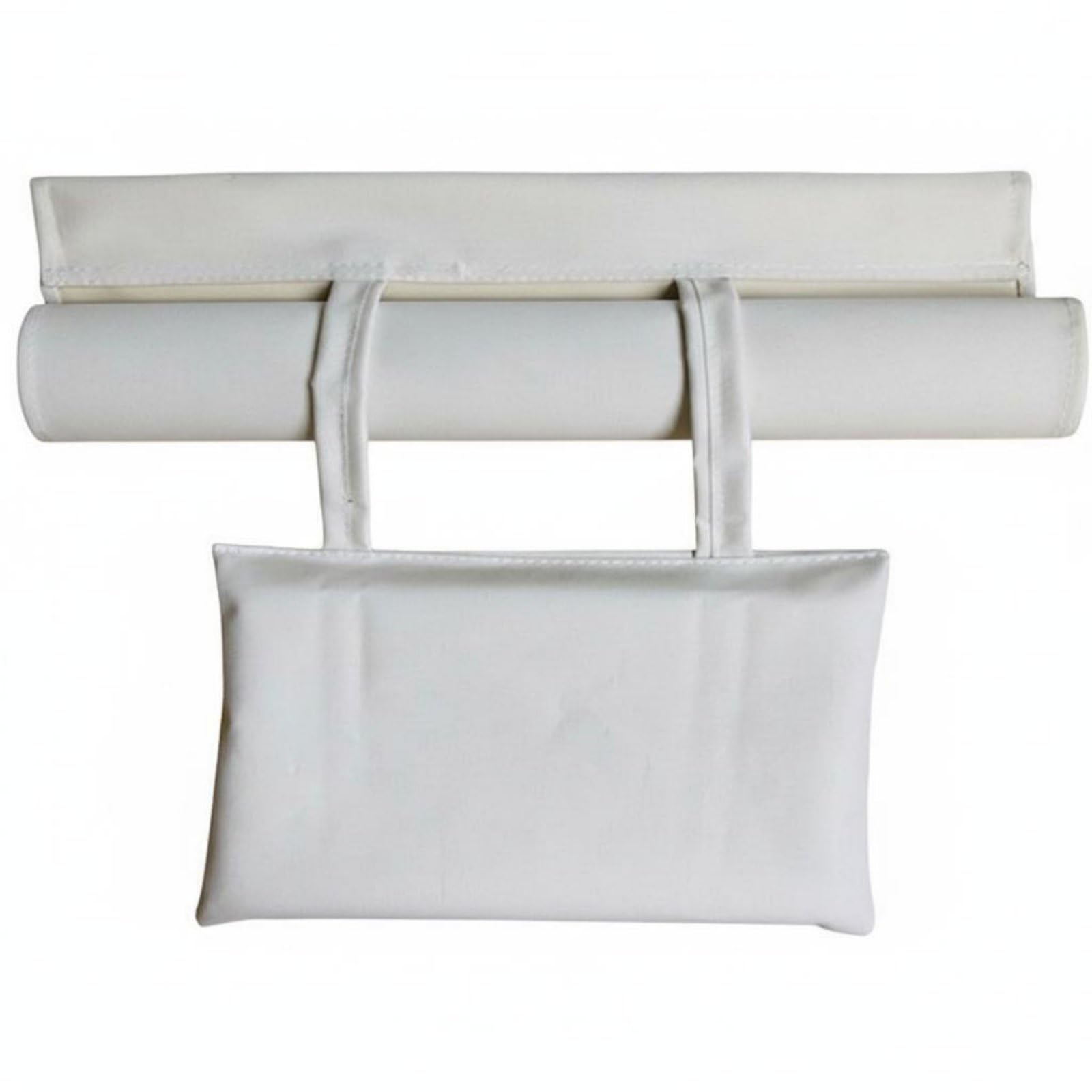 Long-Lasting Beach Chair Textile Sling Deck Chair Replacement Canvas Includes Pillow Folding Lounger Replacement Cloth for Poolside, Patio, Balcony, Beige with Pillow-image-38