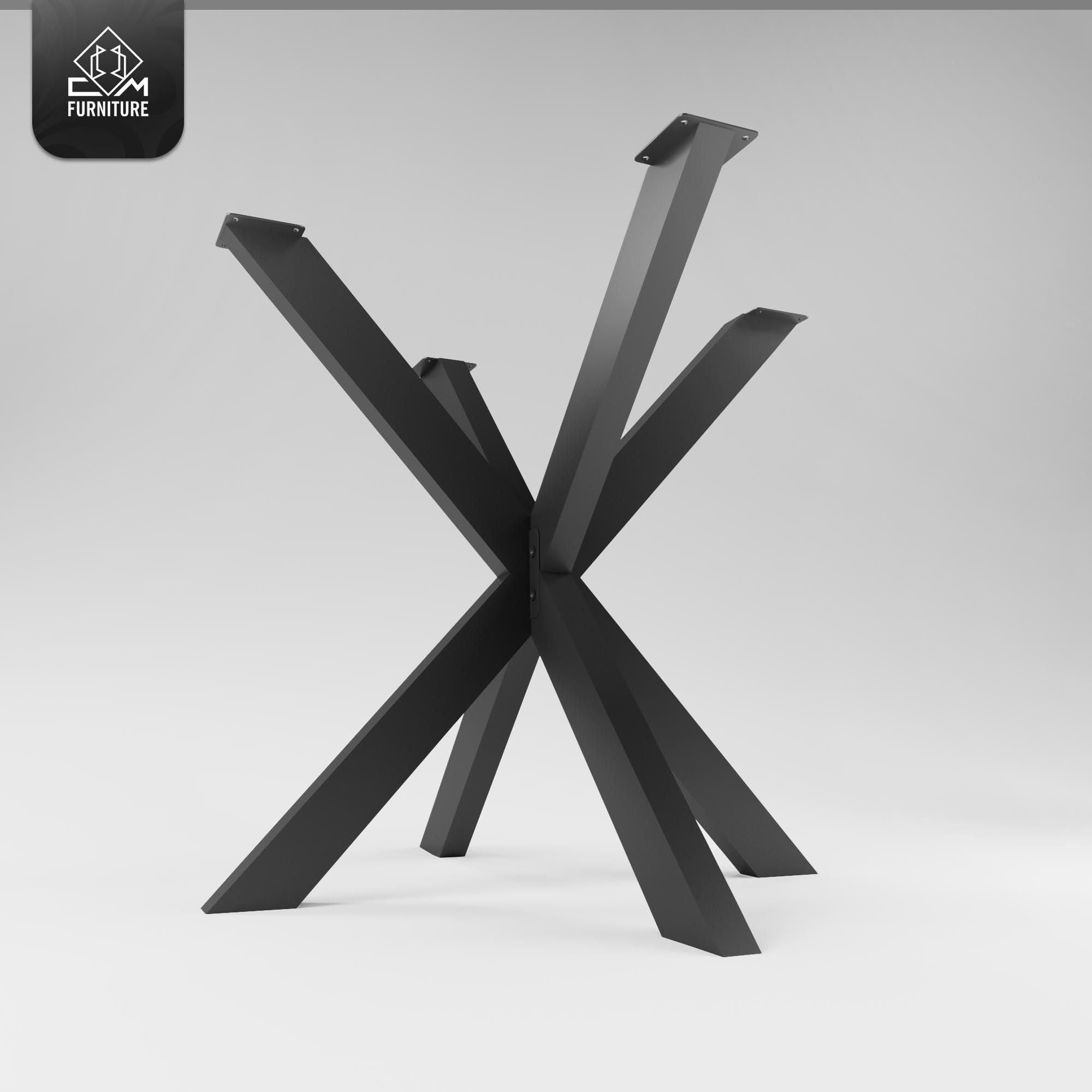 Pied de Table Mikado Spider Châssis de Table Hauteur 72 cm