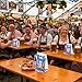 TaoBary Oktoberfest Table Numbers Decorations 1-25 Table Number Tent Style Card German Beer Festival Fold Double Sided Numbers Place Card for Parties Restaurants