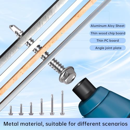 Kit de 501 tornillos autoperforantes acero inoxidable miniatura 4