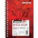 Koh-I-Noor Bristol Vellum Bright White Paper Pad with In and Out Pages, 270 GSM, 5.5 x 8.5", Side Wire-Bound, 20 Sheets per Pad (26170400413)