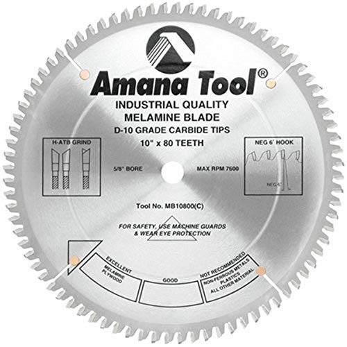 Amana Tool - MB10800 Carbide Tipped Double-Face Melamine 10