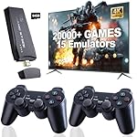Upgraded Retro Gaming Console, Nostalgia Stick Game with 15 Built-in Emulators, Over 25,000 Games, 4K HDMI Output, 2.4GHz Wireless Controller for TV – Plug and Play