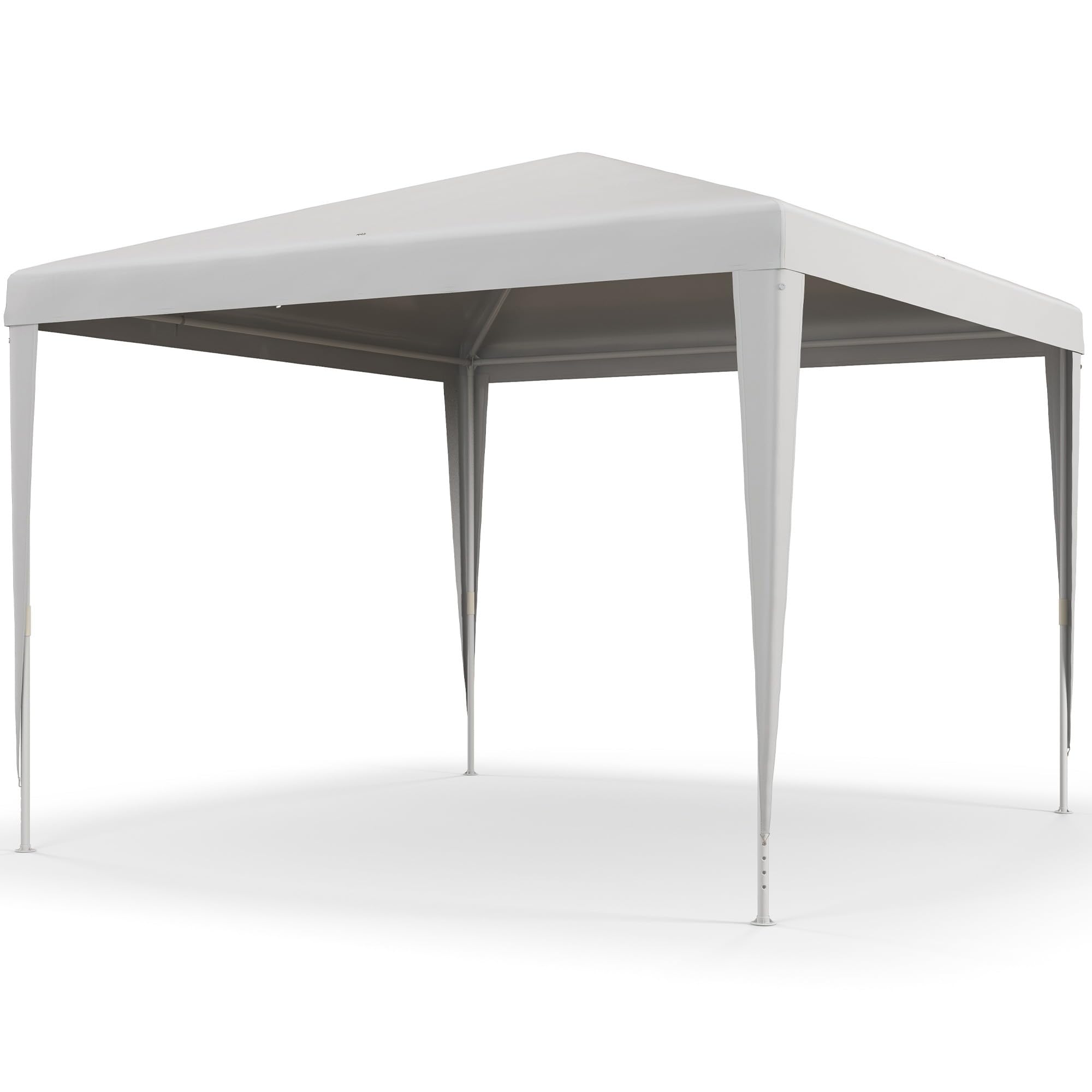 Outsunny Carpa Desmontable 3x3 m con 4 Orificios Drenaje Anti-UV Blanco