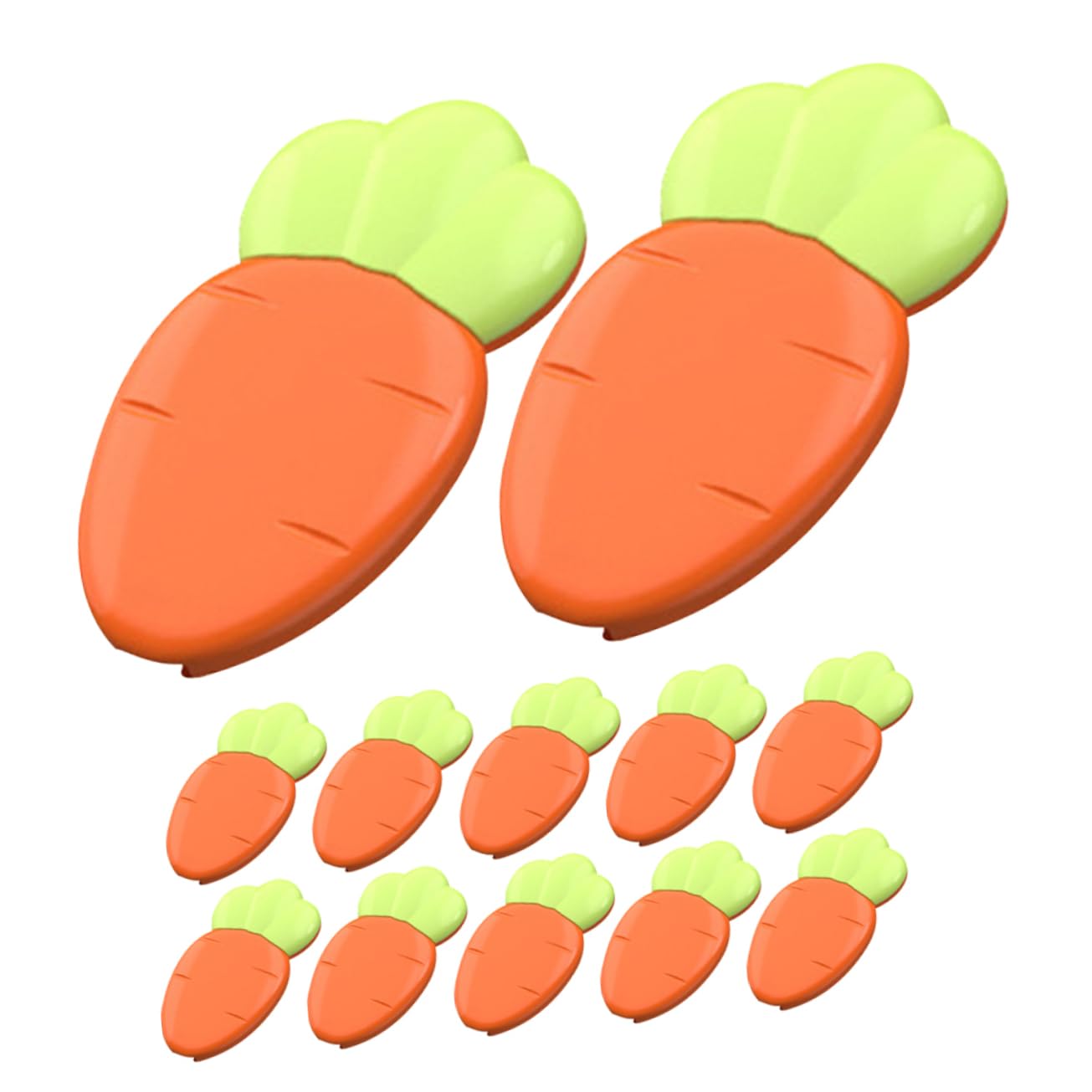 NUOBESTY 36pezzi Spille Di Sicurezza Per Spille Decorative Stile Carota Per Abbigliamento Multi-function e Resistenti Per Fissare Pannolini e Crafting