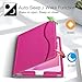 Fintie Case for iPad 6th / 5th Generation (2018 2017 Model, 9.7 Inch), iPad Air 2 / Air 1 (9.7 Inch) - [Corner Protection] Multi-Angle Viewing Stand Cover with Pocket, Magenta