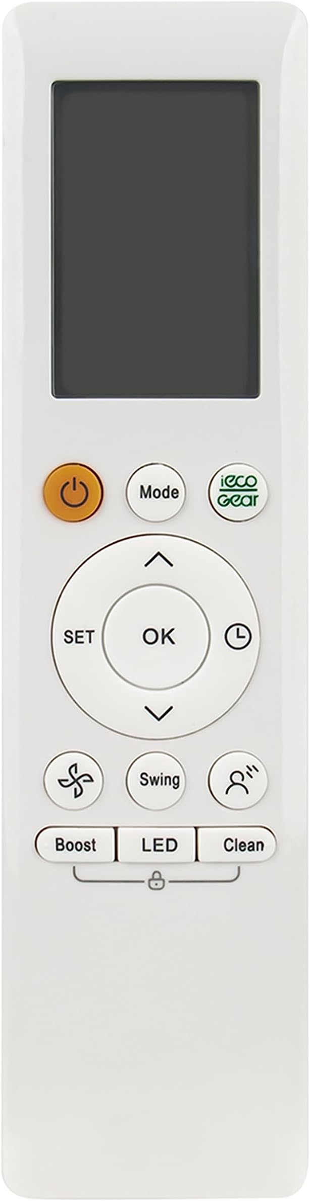 AULCMEET RG10A-BGEF Replace AC Remote Control Compatible with Midea/Carrier/SystemAir Air Conditioner RG10A-BGEF RG10A/BGEF RG10A(B2S)/BGEF RG10A5(B1)/BGCEFU1 RG10A(E2S)/BGEFU1 RG10A1(E2S)/BGEF