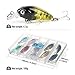 DONQL Crankbaits Fishing Lure Set Minnow Baits Kit Wobbler Topwater Lures with Hooks Hard Popper Lures for Saltwater Freshwater Trout Bass Perch Salmon Fishing (Type 1-4.5 cm / 4g)
