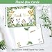 127 Pc Jungle Safari Baby Shower Invitations For Boy And Girl With Envelopes, Thank You Cards, Baby Book Request Cards, Diaper Raffle Tickets & Sign, Guess How Many Baby Shower Game -25 Guest Set