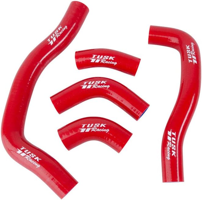 Tusk Radiator Hose Kit Red Compatible with Honda CRF450R 2005-2008