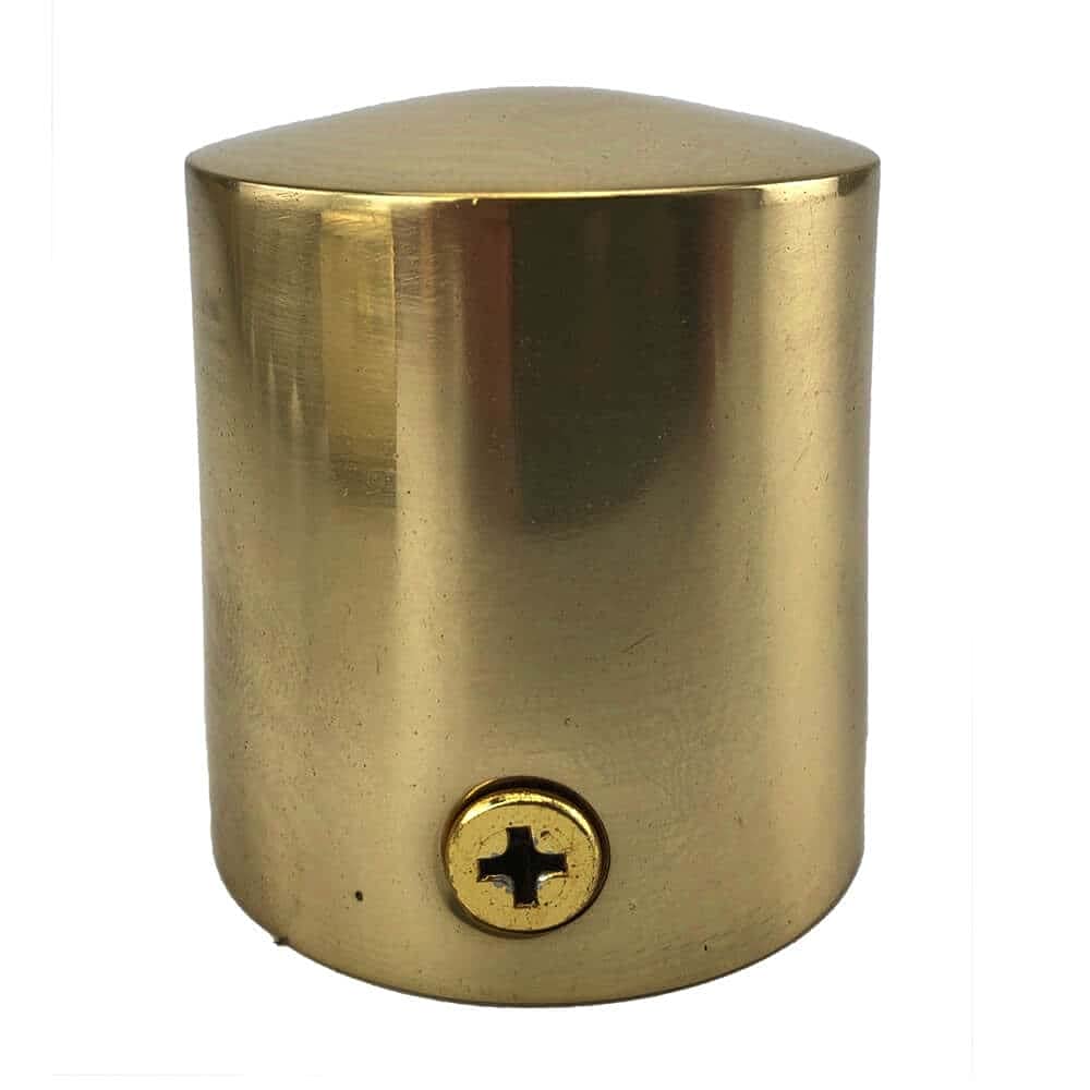 RopeServices UK 24mm Brass Decking Rope End Cap, Deck Post End Fixing Post Fitting