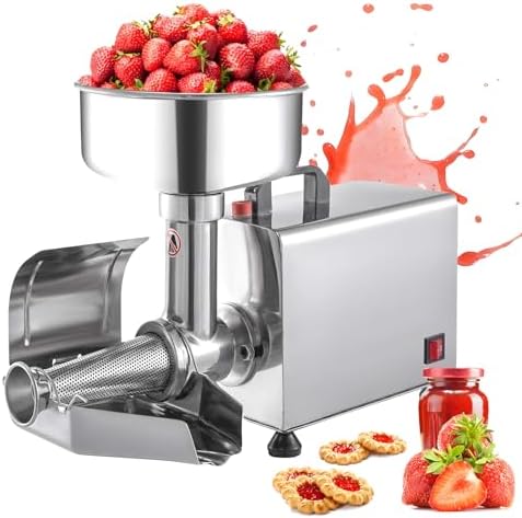 Commercial Tomato Milling Machine, Food Strainer Sauce Maker Sauce Maker, for Strawberries Stainless Steel Tomato Milling Tool,220v