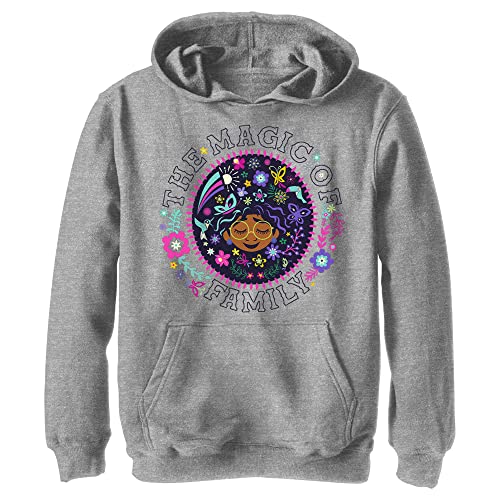 Sweat à Capuche Encanto Disney Pull Garçon Vêtement Enfant Gris Chiné Athlétique XL