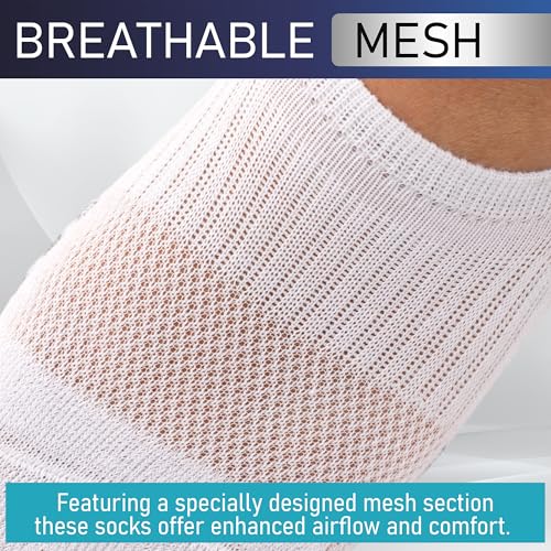 Image of PhysFlex No Show Socks for Women & Men - Low Cut, Flat Boat Line, Athletic Running & Casual Liner Socks (6 /3 Pairs)