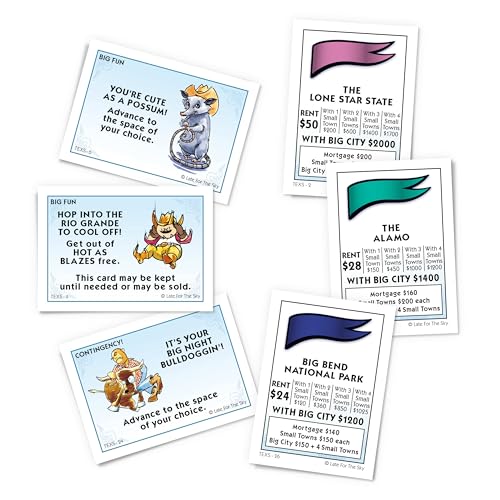 Late for the Sky Texas-opoly Juego de Mesa miniatura 3