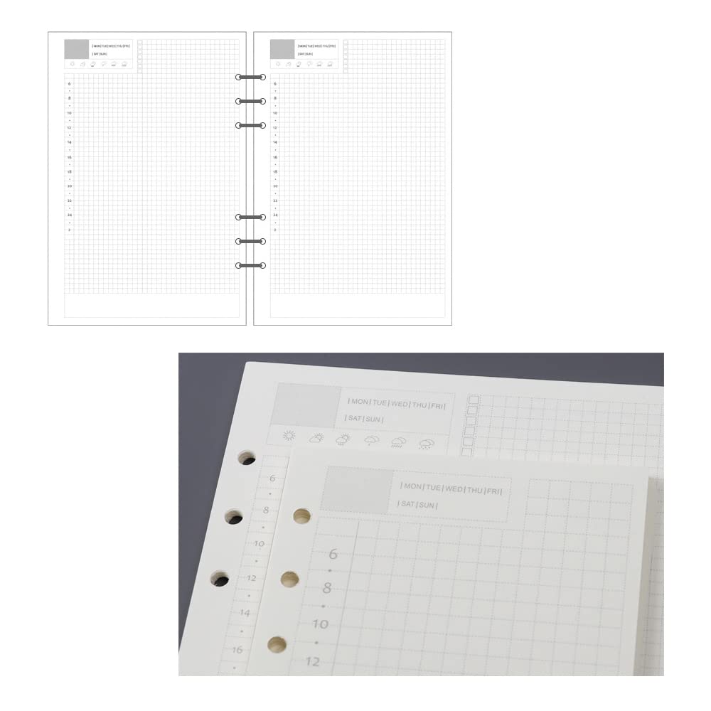 Amazon.co.jp: [パンダファミリー] リフィル A5 6穴 システム手帳用