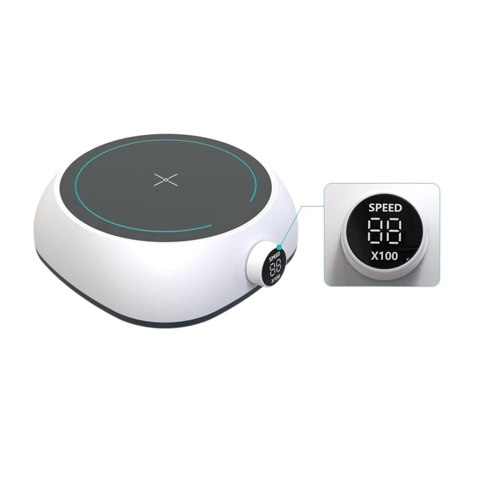 Digital Display Magnetic Stirrer with Stir Bar Mixer Agitator Laboratory Equipment(MS5c (4L LCD Knob))