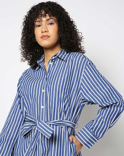 Image of Gap Women Cotton Shirt Mini Casual Dress