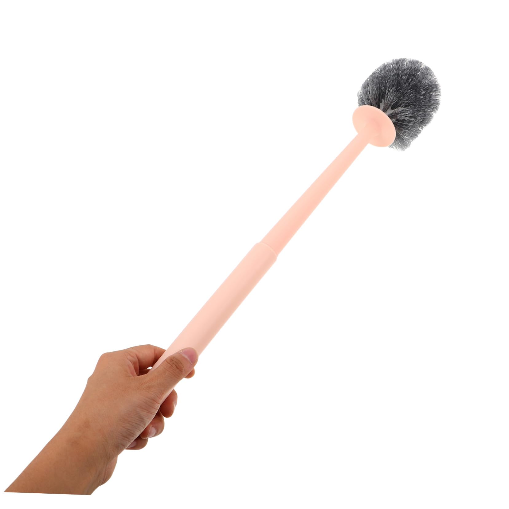 2 Piezas Escobilla de Baño con Base Práctica de Unidades Diseño Pared Mango para Limpieza Profunda de Rincones Herramienta Duradera de Plástico para Hogar y Uso Comercial