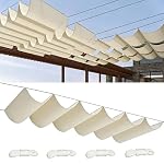 Flyace – Einziehbares Sonnensegel 0.5x4M Verstellbar Welle Markisenst