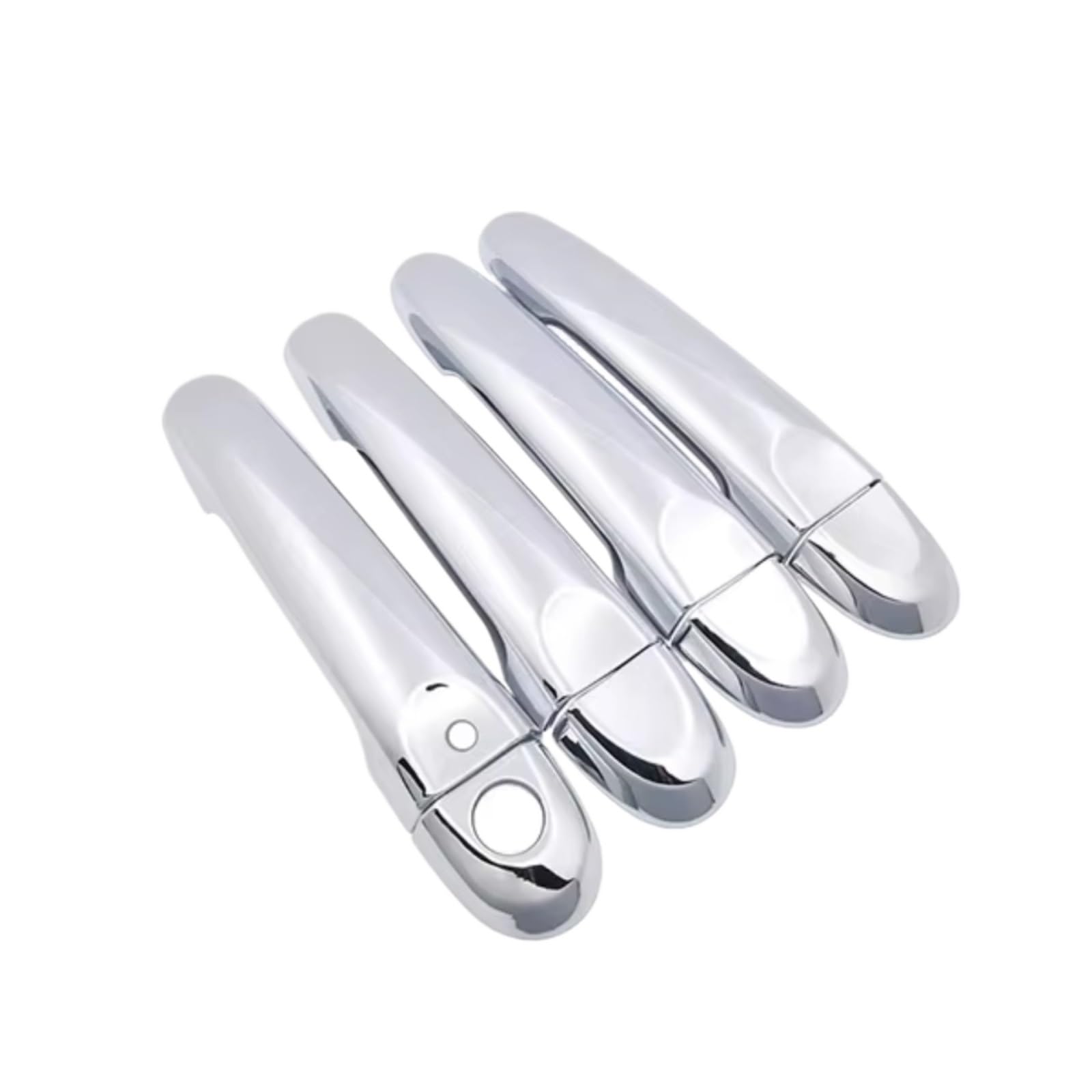 Zcxfdthf 4 Handle 1 Button Door Handle Covers Part Compatible With Nissan For Micra For March K13 2011-2016 Car Exterior Door Handle Cover Trim Accessories Set(4 Handle 1 Button)