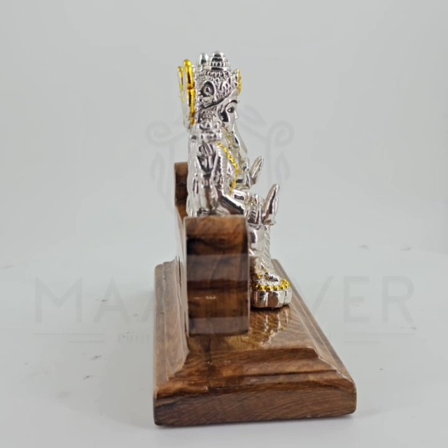 MAA SILVER Pure Silver Lakshmi/Laxmiji & Ganesha/Ganpatiji BIS