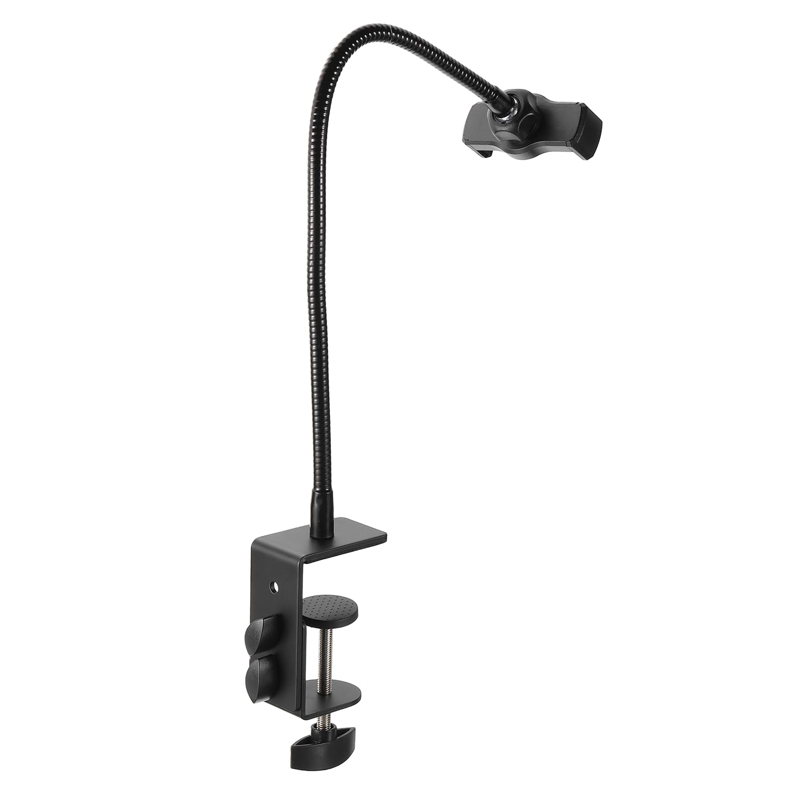 PATIKIL Soporte para Teléfono De Cuello De Cisne De 15.7 Pulgadas Soporte Ajustable De 360 Grados para Dispositivos De 2.4-3.9 Pulgadas Soporte para Cama O Escritorio Teléfono Negro