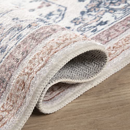 Ashler Boho Runner Rugs, Area Rugs 2X6 Feet Vintage Rug For Entryway, Machine Washable Carpet, Non-Slip Backing, Indoor Area Rug, Entry Rug For Hallways, Kitchen, Floor, Laundry Light Brown #TOP2
