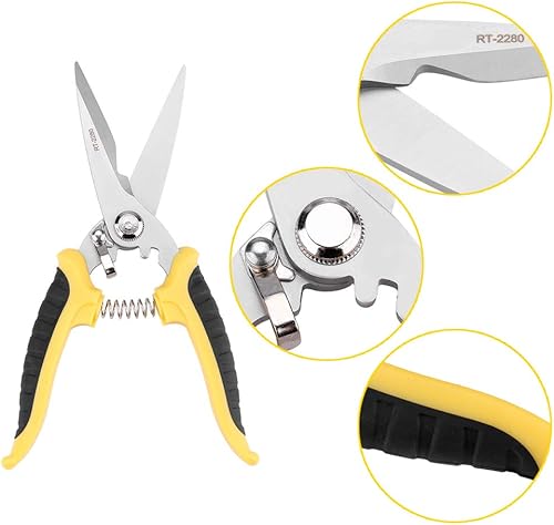 Miniatura 6 de Tijeras de podar de acero inoxidable, tijeras para plantas de jardinería para plantas de jardinería en el hogar, tijera, rama, podadora, herramienta