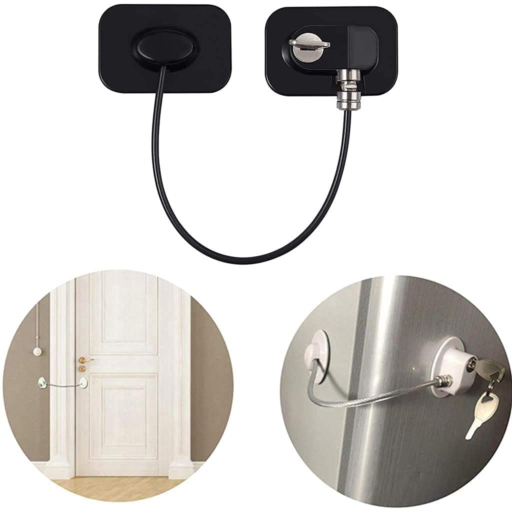 NAXUE Child Safty Lock for Window 1Pcs with 2keys Refrigerator Door