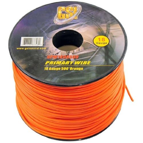 GSI GPW18OR500 - 18 Gauge Primary Wire