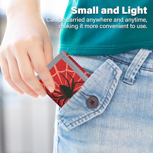 Image of AI-DEE RFID Trifold Canvas Outdoor Sports Wallet for Kids - Front Pocket Wallet with Magic Sticker